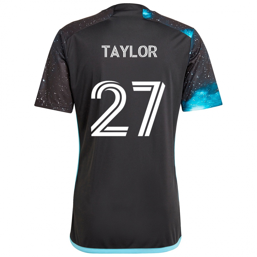 Bambino Maglia D.j. Taylor #27 Nero Blu Kit Gara Home 2024/25 Maglietta