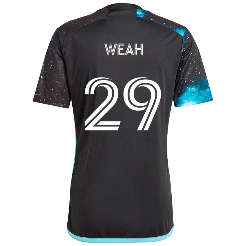 Bambino Maglia Patrick Weah #29 Nero Blu Kit Gara Home 2024/25 Maglietta