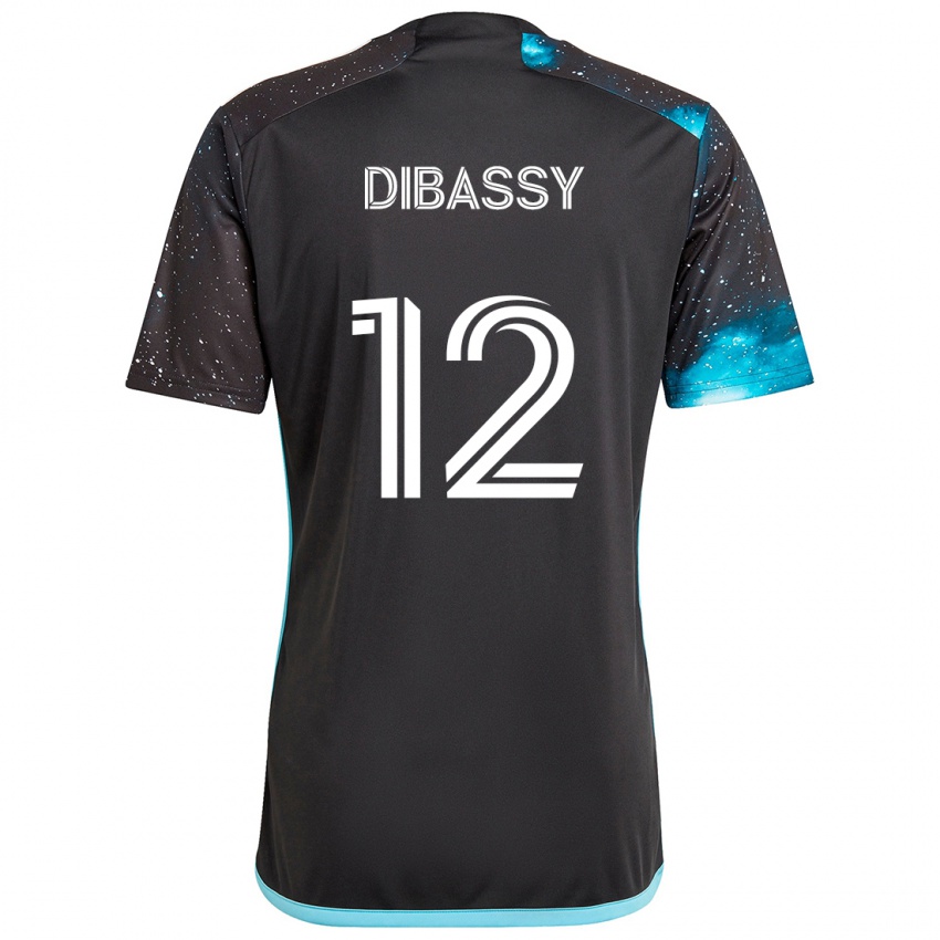 Bambino Maglia Bakaye Dibassy #12 Nero Blu Kit Gara Home 2024/25 Maglietta