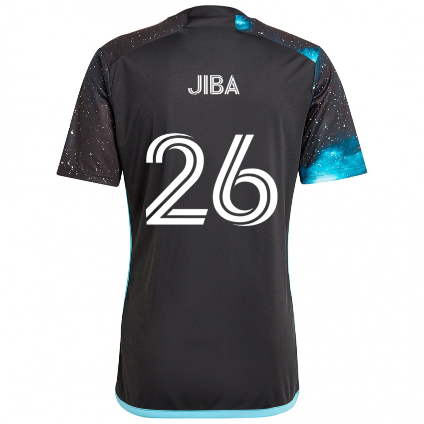 Bambino Maglia Ryen Jiba #26 Nero Blu Kit Gara Home 2024/25 Maglietta