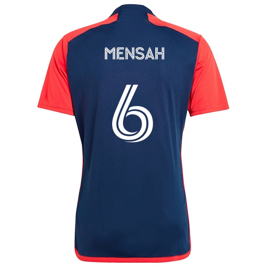 Bambino Maglia Jonathan Mensah #6 Blu Rosso Kit Gara Home 2024/25 Maglietta