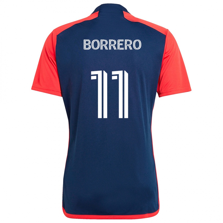 Bambino Maglia Dylan Borrero #11 Blu Rosso Kit Gara Home 2024/25 Maglietta