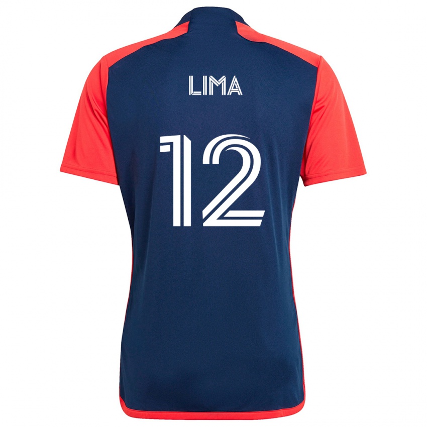 Bambino Maglia Nick Lima #12 Blu Rosso Kit Gara Home 2024/25 Maglietta