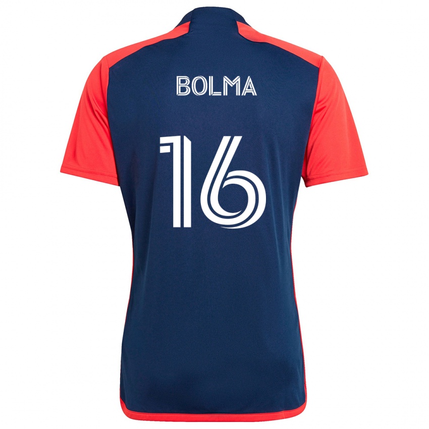 Bambino Maglia Josh Bolma #16 Blu Rosso Kit Gara Home 2024/25 Maglietta