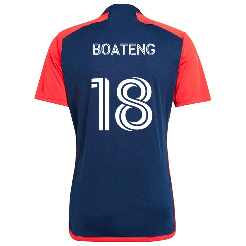 Bambino Maglia Emmanuel Boateng #18 Blu Rosso Kit Gara Home 2024/25 Maglietta