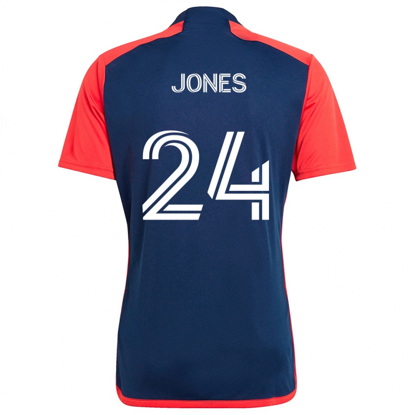 Bambino Maglia Dejuan Jones #24 Blu Rosso Kit Gara Home 2024/25 Maglietta