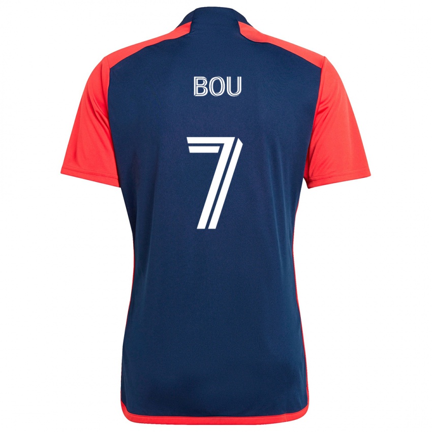 Bambino Maglia Gustavo Bou #7 Blu Rosso Kit Gara Home 2024/25 Maglietta