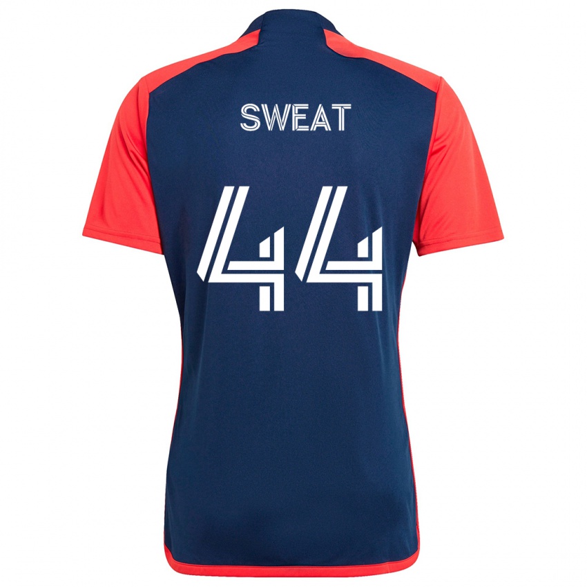 Bambino Maglia Ben Sweat #44 Blu Rosso Kit Gara Home 2024/25 Maglietta