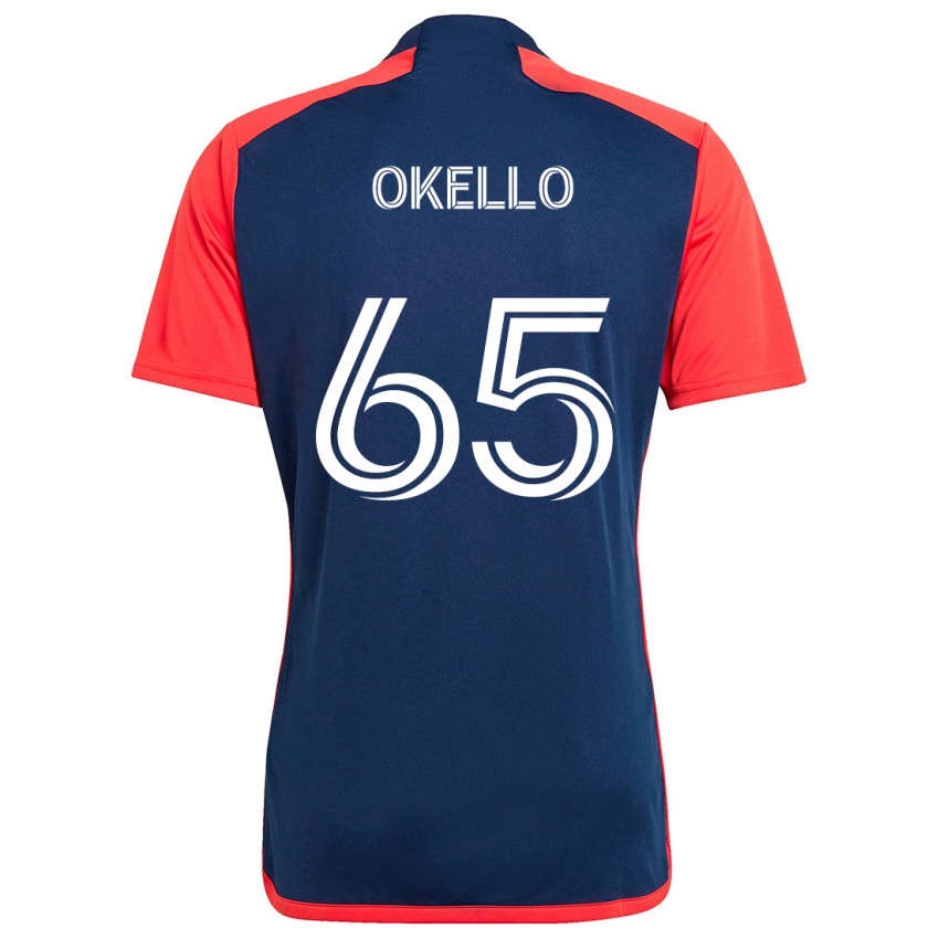 Bambino Maglia Noble Okello #65 Blu Rosso Kit Gara Home 2024/25 Maglietta