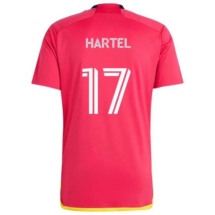 Bambino Maglia Marcel Hartel #17 Rosso Blu Kit Gara Home 2024/25 Maglietta