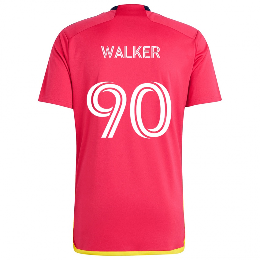 Bambino Maglia Eric Walker #90 Rosso Blu Kit Gara Home 2024/25 Maglietta