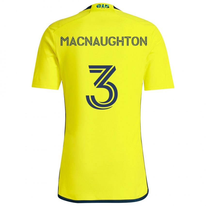 Bambino Maglia Lukas Macnaughton #3 Giallo Blu Kit Gara Home 2024/25 Maglietta