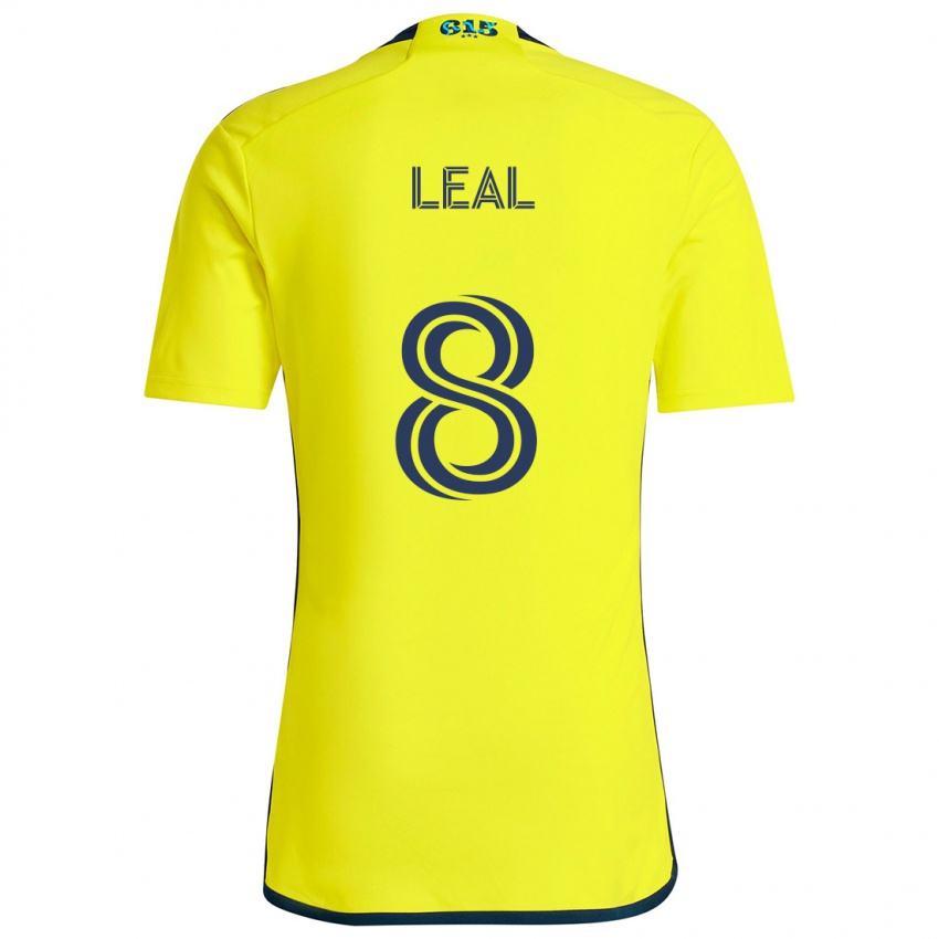 Bambino Maglia Randall Leal #8 Giallo Blu Kit Gara Home 2024/25 Maglietta