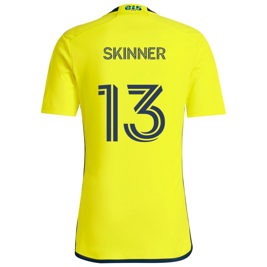 Bambino Maglia Joey Skinner #13 Giallo Blu Kit Gara Home 2024/25 Maglietta