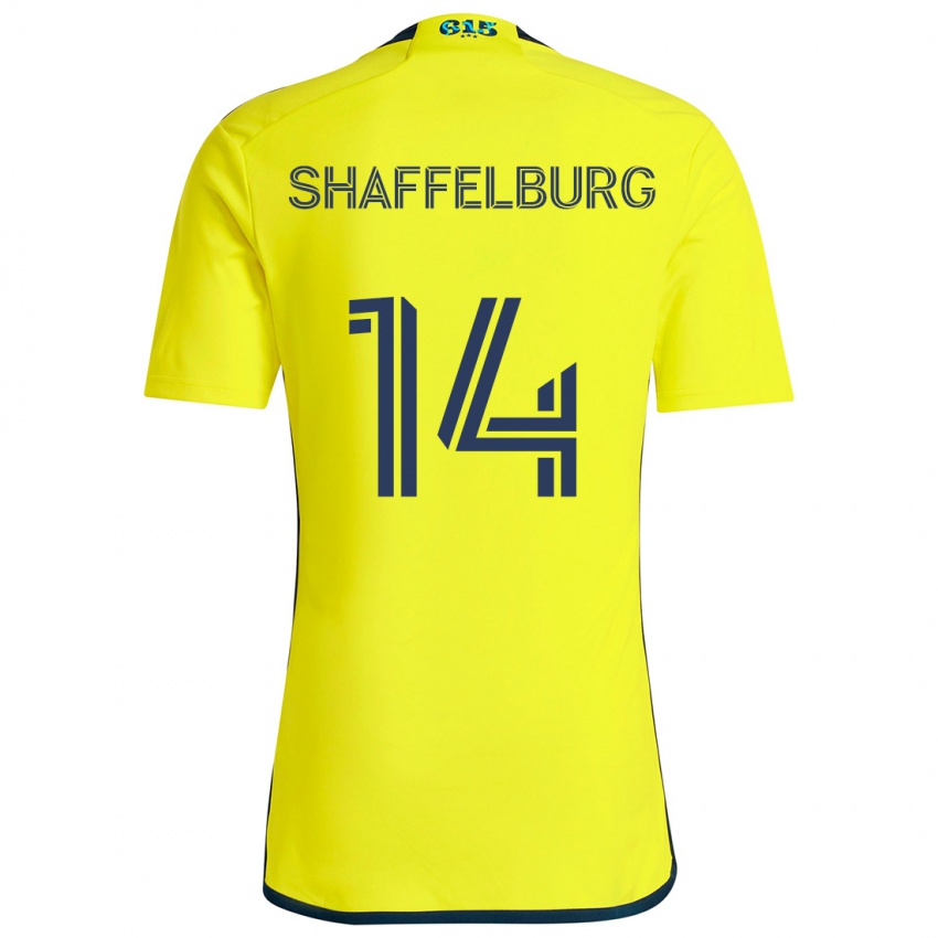 Bambino Maglia Jacob Shaffelburg #14 Giallo Blu Kit Gara Home 2024/25 Maglietta