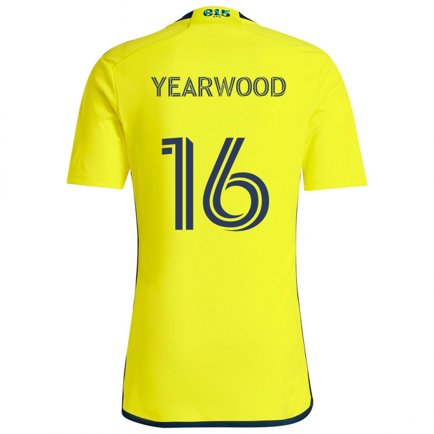 Bambino Maglia Dru Yearwood #16 Giallo Blu Kit Gara Home 2024/25 Maglietta