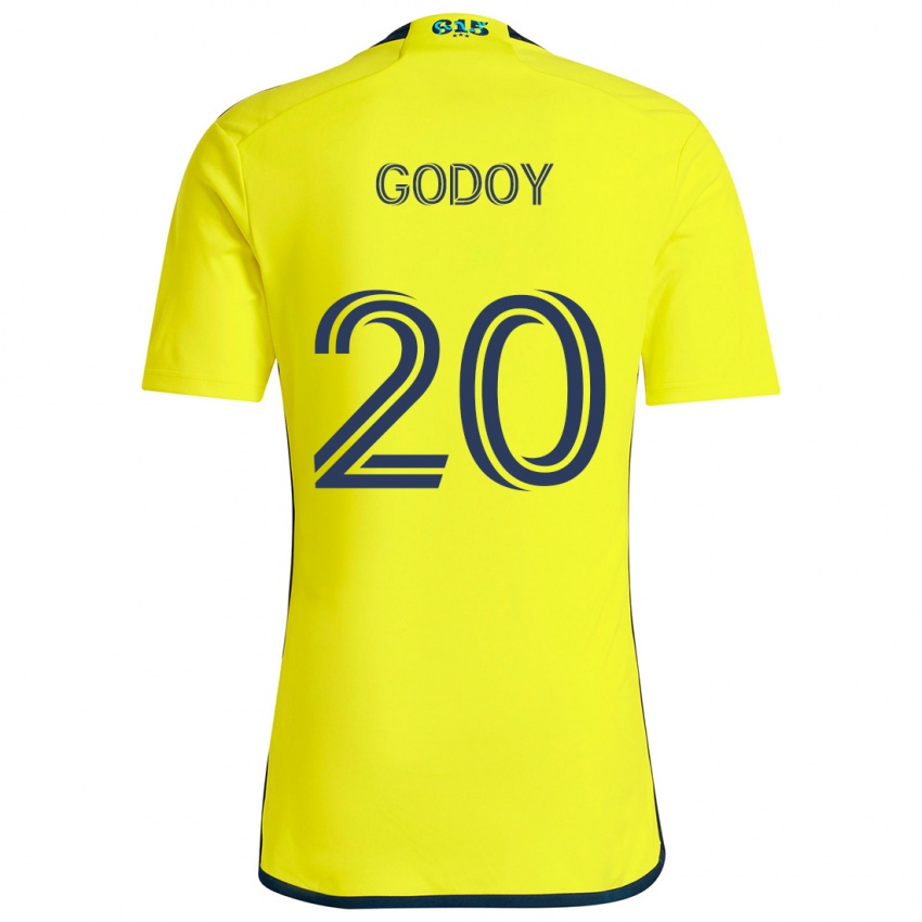 Bambino Maglia Aníbal Godoy #20 Giallo Blu Kit Gara Home 2024/25 Maglietta