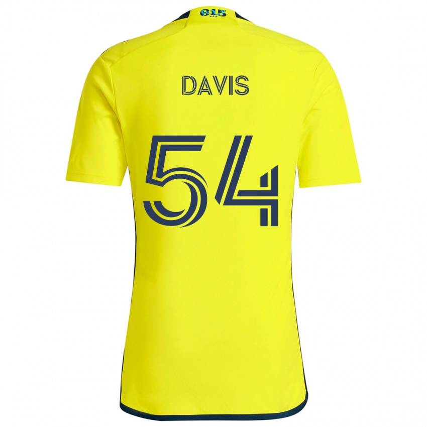 Bambino Maglia Sean Davis #54 Giallo Blu Kit Gara Home 2024/25 Maglietta