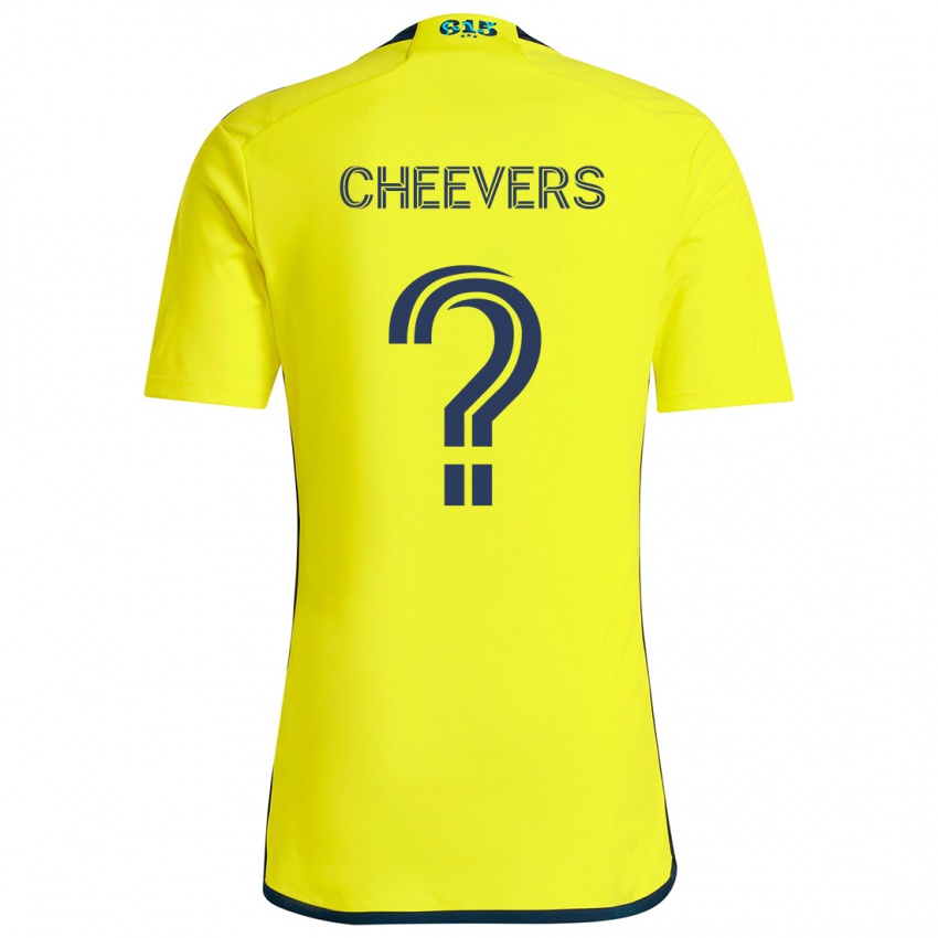 Bambino Maglia Scott Cheevers #0 Giallo Blu Kit Gara Home 2024/25 Maglietta