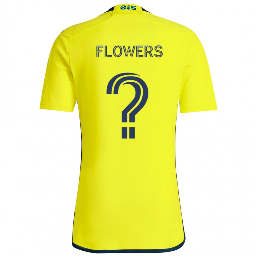 Bambino Maglia Ashton Flowers #0 Giallo Blu Kit Gara Home 2024/25 Maglietta