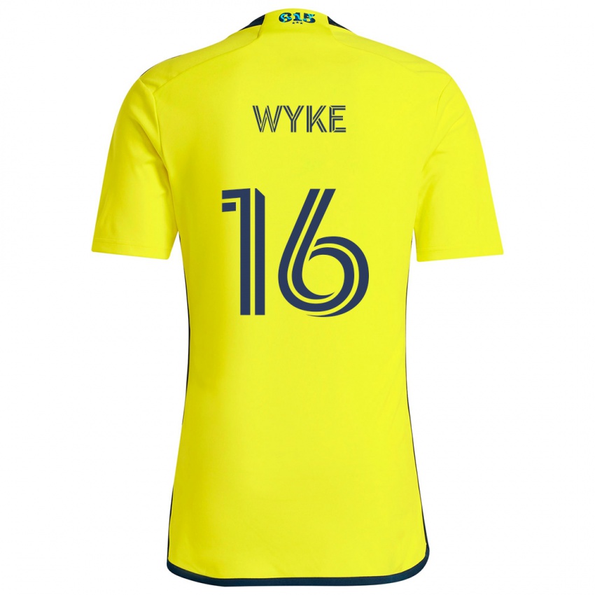 Bambino Maglia Laurence Wyke #16 Giallo Blu Kit Gara Home 2024/25 Maglietta