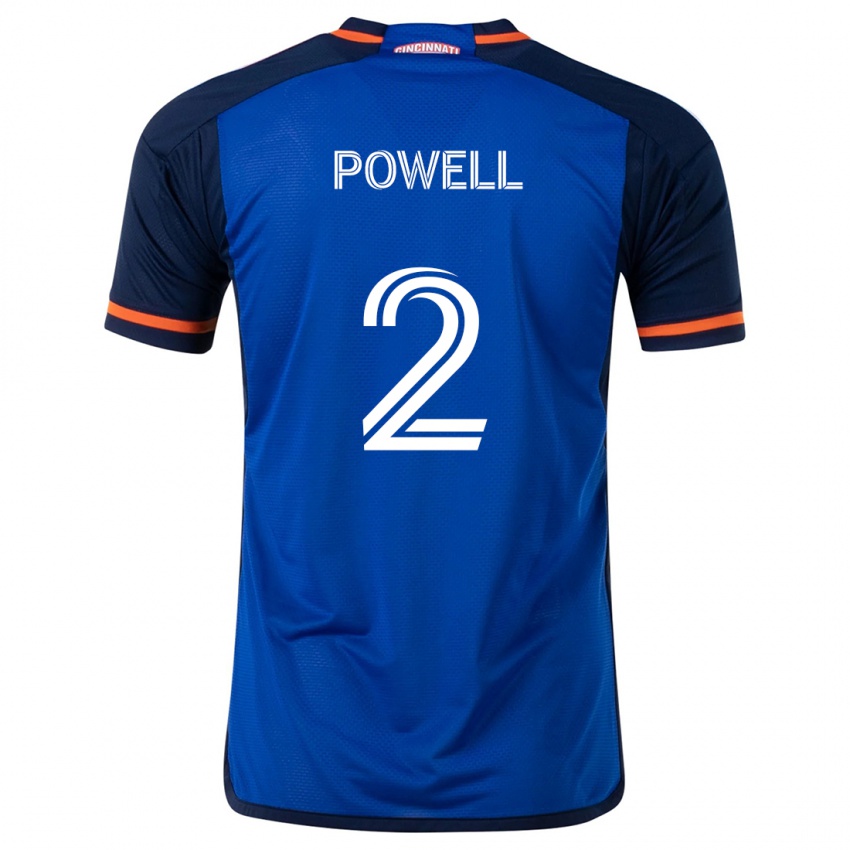 Bambino Maglia Alvas Powell #2 Blu Bianco Kit Gara Home 2024/25 Maglietta