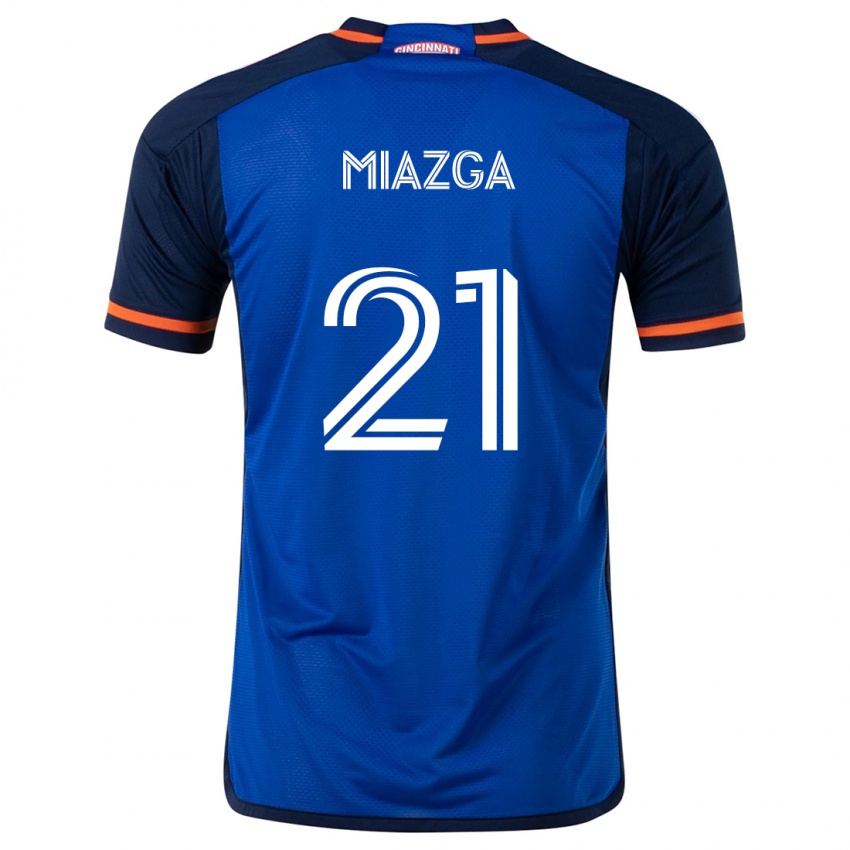 Bambino Maglia Matt Miazga #21 Blu Bianco Kit Gara Home 2024/25 Maglietta