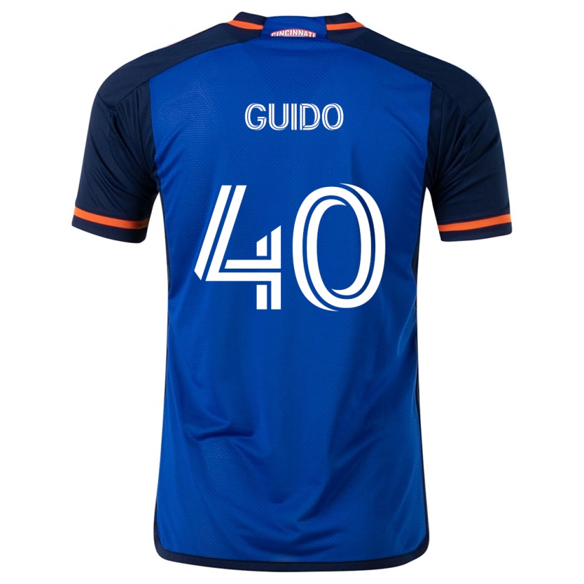 Bambino Maglia Alejandro Guido #40 Blu Bianco Kit Gara Home 2024/25 Maglietta