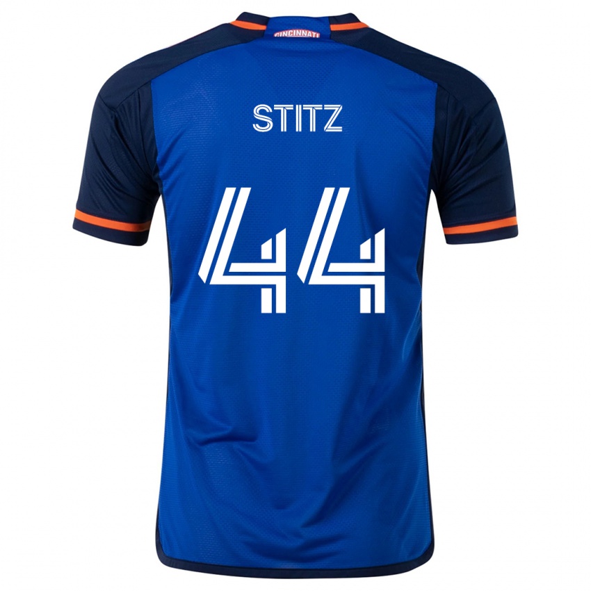 Bambino Maglia Ben Stitz #44 Blu Bianco Kit Gara Home 2024/25 Maglietta