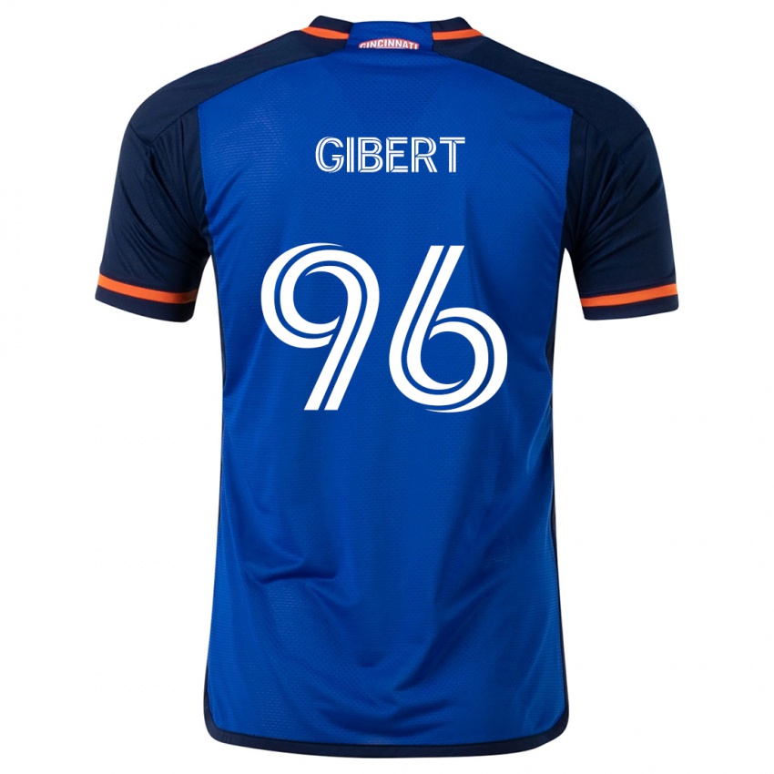 Bambino Maglia Gaël Gibert #96 Blu Bianco Kit Gara Home 2024/25 Maglietta