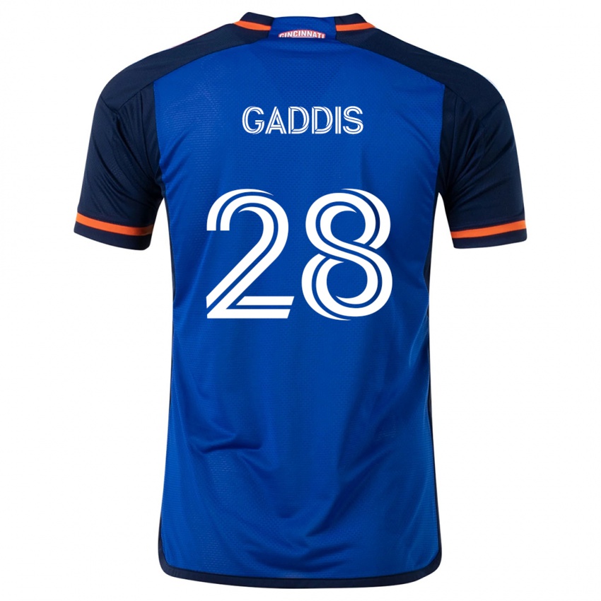 Bambino Maglia Raymon Gaddis #28 Blu Bianco Kit Gara Home 2024/25 Maglietta