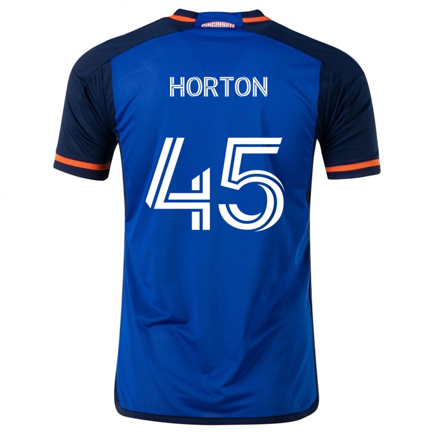 Bambino Maglia Philip Horton #45 Blu Bianco Kit Gara Home 2024/25 Maglietta