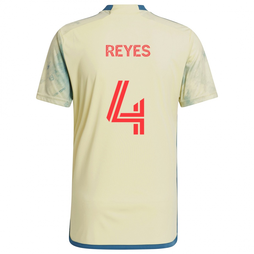 Bambino Maglia Andrés Reyes #4 Giallo Rosso Blu Kit Gara Home 2024/25 Maglietta