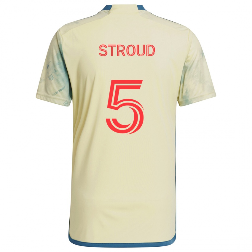 Bambino Maglia Peter Stroud #5 Giallo Rosso Blu Kit Gara Home 2024/25 Maglietta