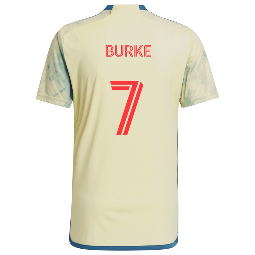 Bambino Maglia Cory Burke #7 Giallo Rosso Blu Kit Gara Home 2024/25 Maglietta