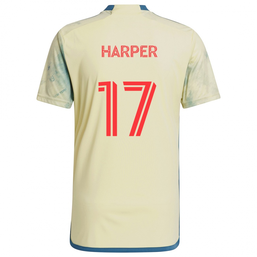 Bambino Maglia Cameron Harper #17 Giallo Rosso Blu Kit Gara Home 2024/25 Maglietta