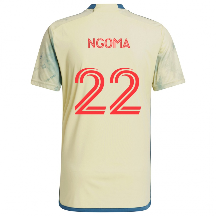 Bambino Maglia Serge Ngoma #22 Giallo Rosso Blu Kit Gara Home 2024/25 Maglietta