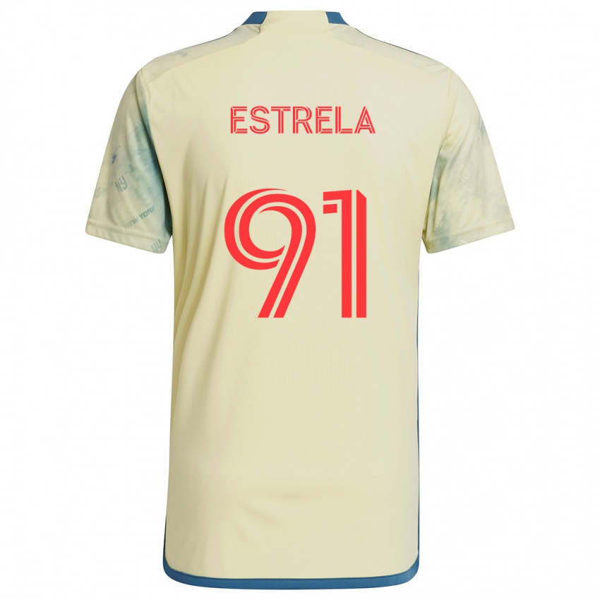 Bambino Maglia Bento Estrela #91 Giallo Rosso Blu Kit Gara Home 2024/25 Maglietta