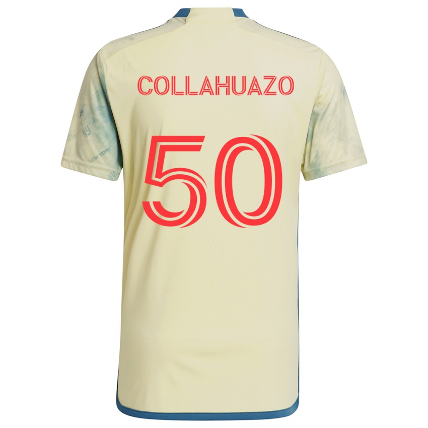 Bambino Maglia Jair Collahuazo #50 Giallo Rosso Blu Kit Gara Home 2024/25 Maglietta