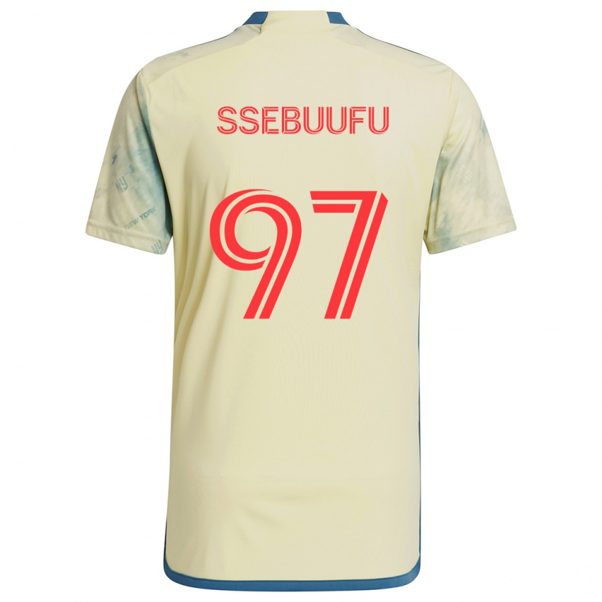 Bambino Maglia Frank Ssebuufu #97 Giallo Rosso Blu Kit Gara Home 2024/25 Maglietta