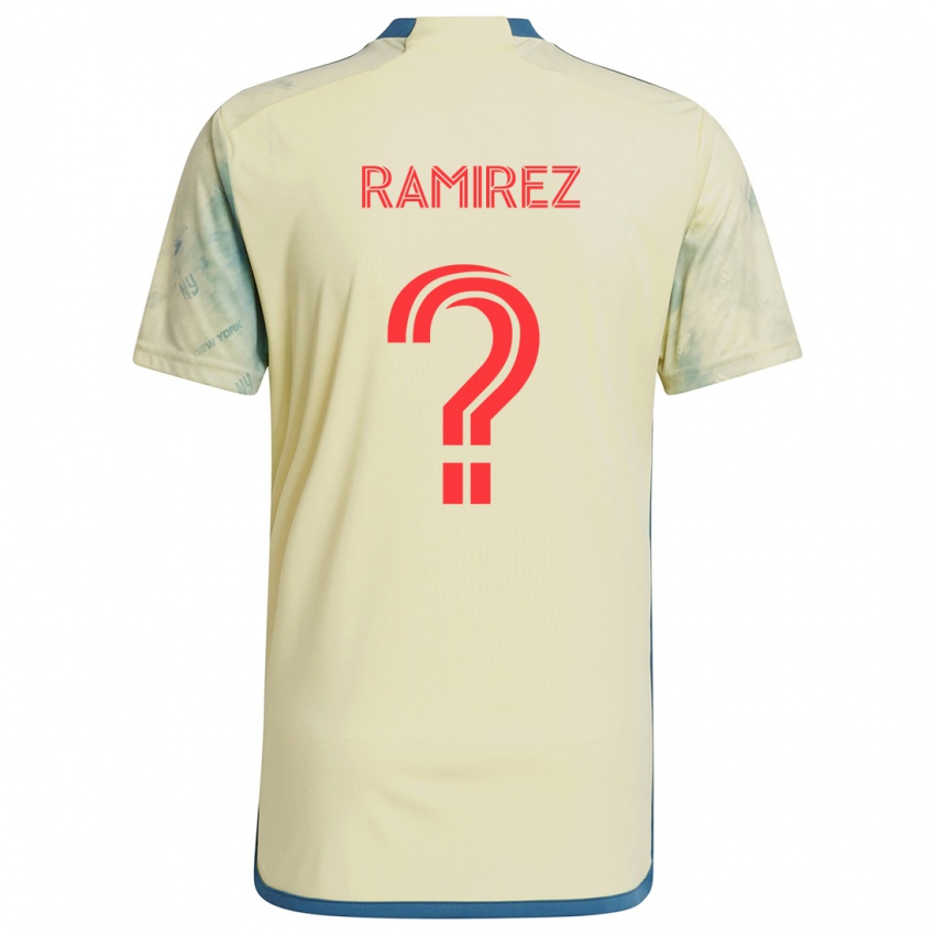 Bambino Maglia Angel Ramirez #0 Giallo Rosso Blu Kit Gara Home 2024/25 Maglietta