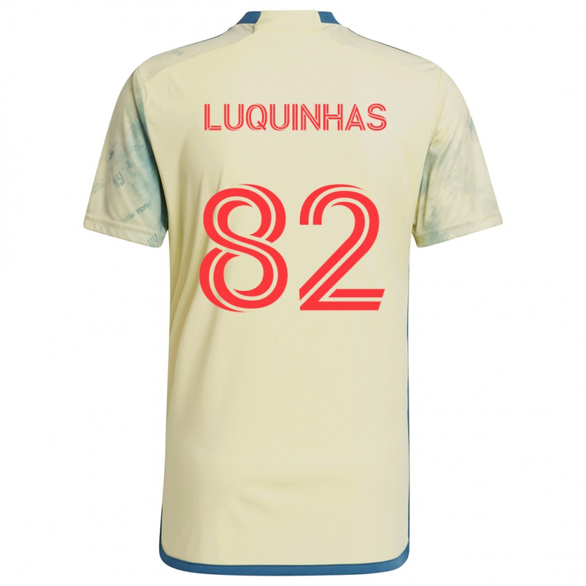 Bambino Maglia Luquinhas #82 Giallo Rosso Blu Kit Gara Home 2024/25 Maglietta