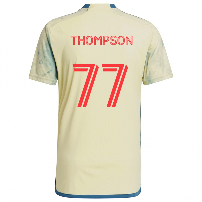 Bambino Maglia Amos Shapiro-Thompson #77 Giallo Rosso Blu Kit Gara Home 2024/25 Maglietta