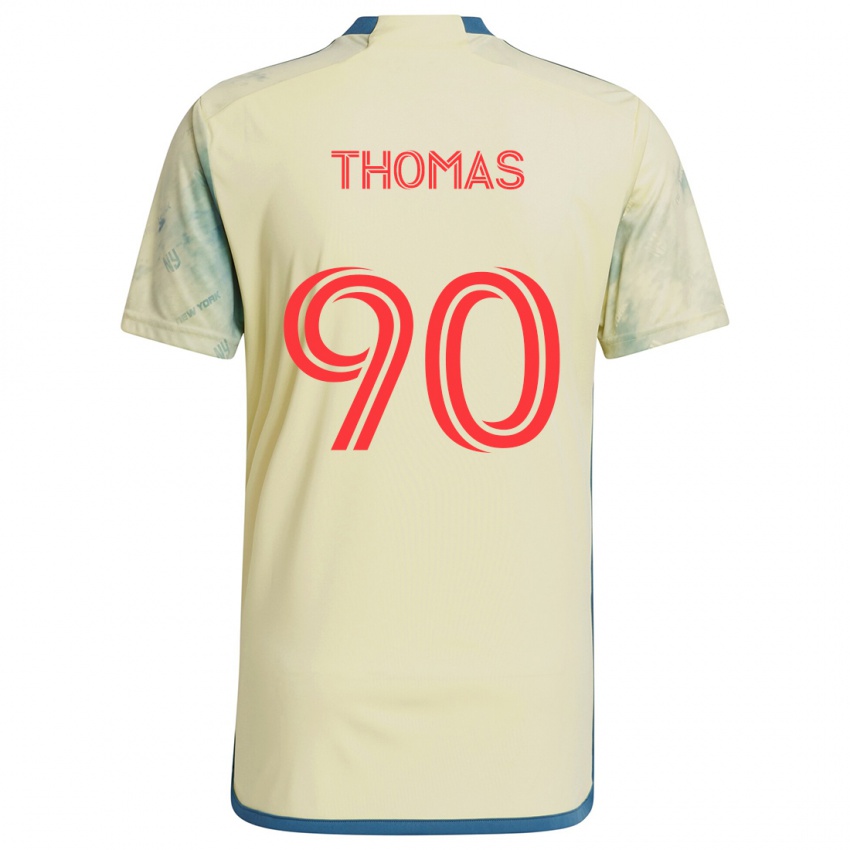 Bambino Maglia Oladayo Thomas #90 Giallo Rosso Blu Kit Gara Home 2024/25 Maglietta