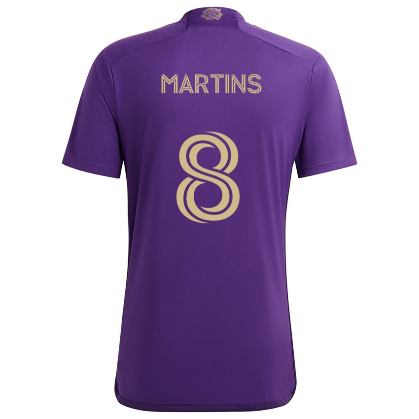 Bambino Maglia Felipe Martins #8 Viola Giallo Kit Gara Home 2024/25 Maglietta