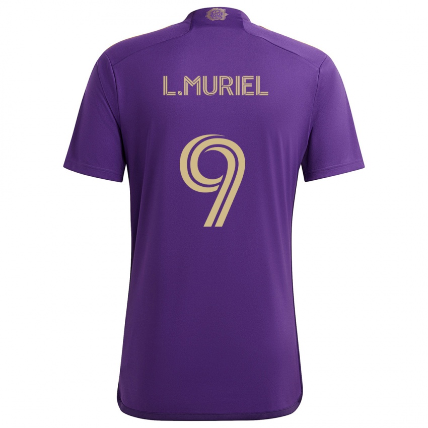 Bambino Maglia Luis Muriel #9 Viola Giallo Kit Gara Home 2024/25 Maglietta