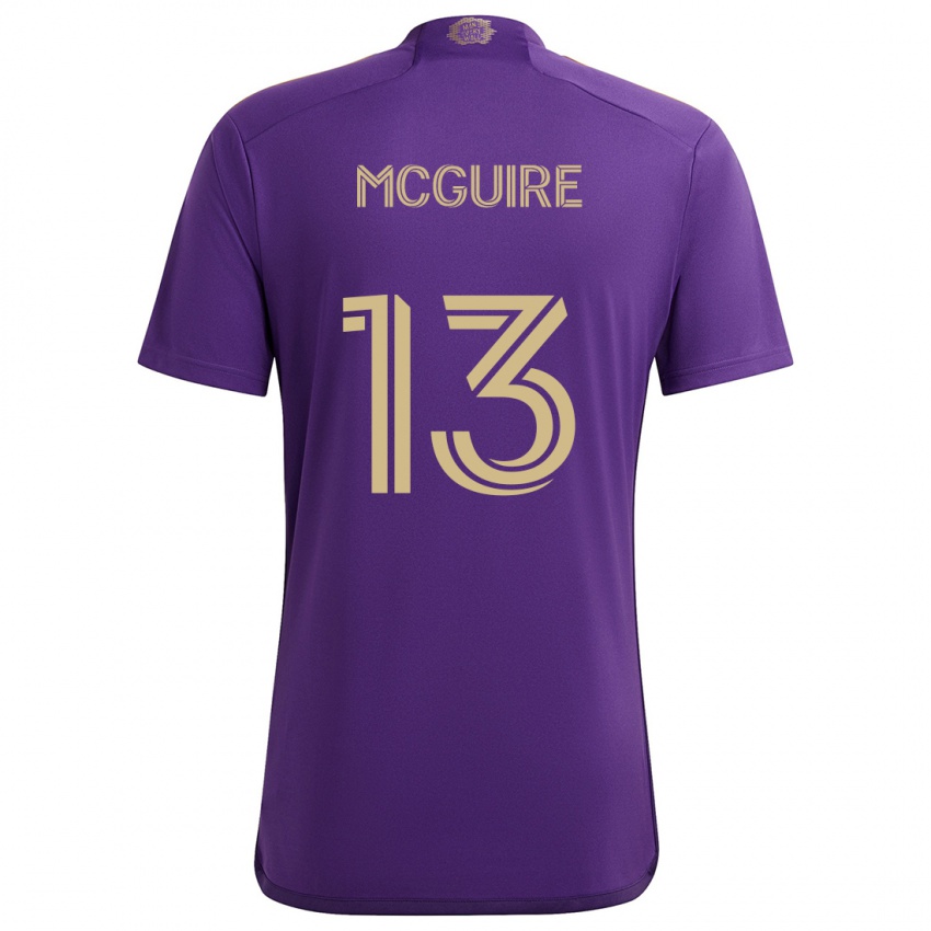 Bambino Maglia Duncan Mcguire #13 Viola Giallo Kit Gara Home 2024/25 Maglietta