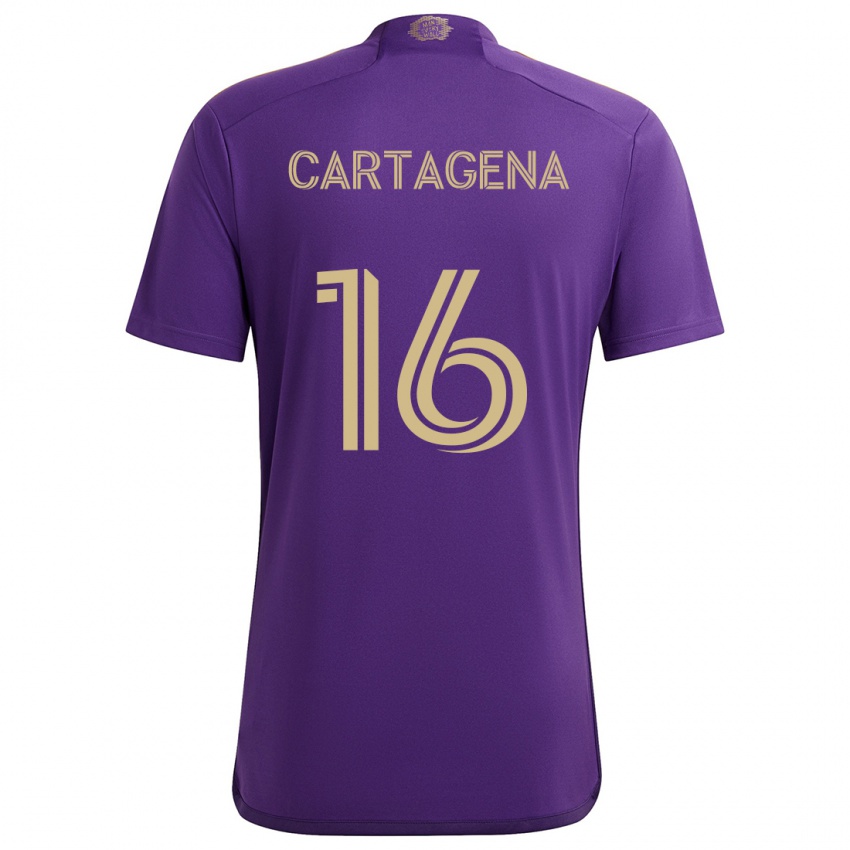 Bambino Maglia Wilder Cartagena #16 Viola Giallo Kit Gara Home 2024/25 Maglietta