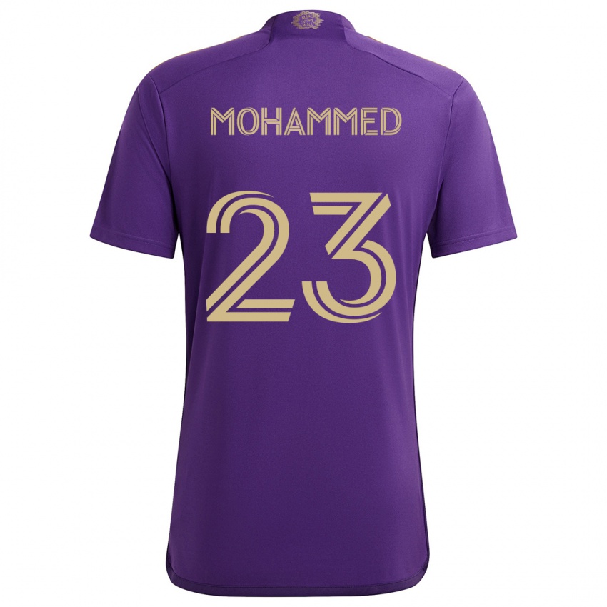 Bambino Maglia Shak Mohammed #23 Viola Giallo Kit Gara Home 2024/25 Maglietta