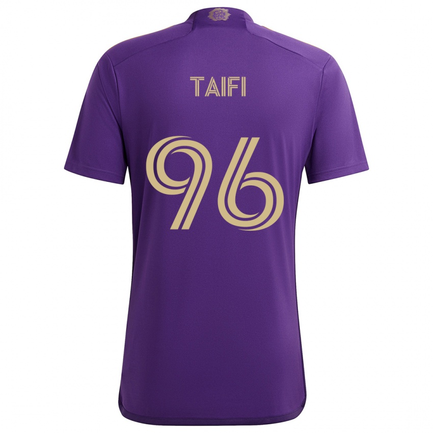 Bambino Maglia Zakaria Taifi #96 Viola Giallo Kit Gara Home 2024/25 Maglietta